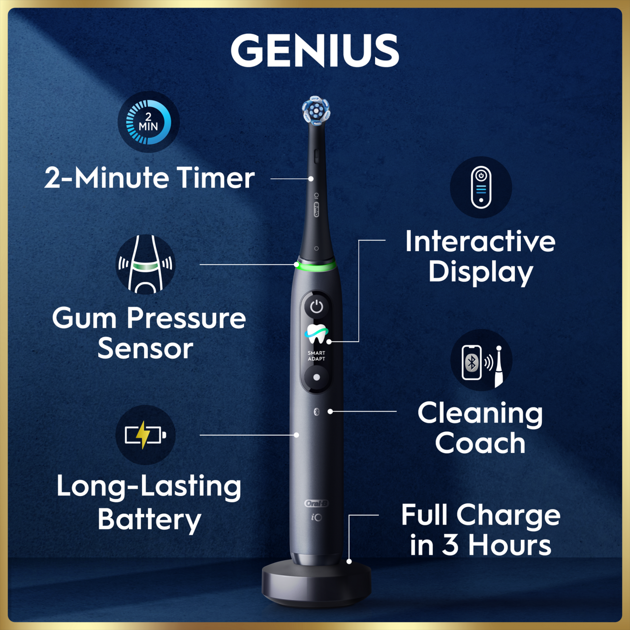 Oral-B iO9 Black Onyx Electric Toothbrush | Pharmacy2U