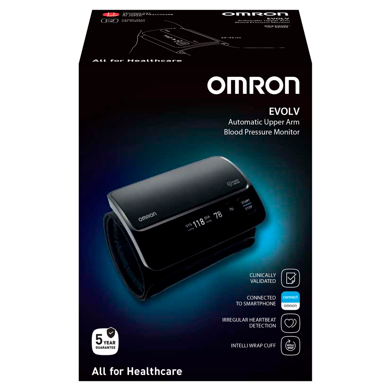 Omron Evolv Upper Arm Blood Pressure Monitor HEM-7600T-E Pharmacy2U
