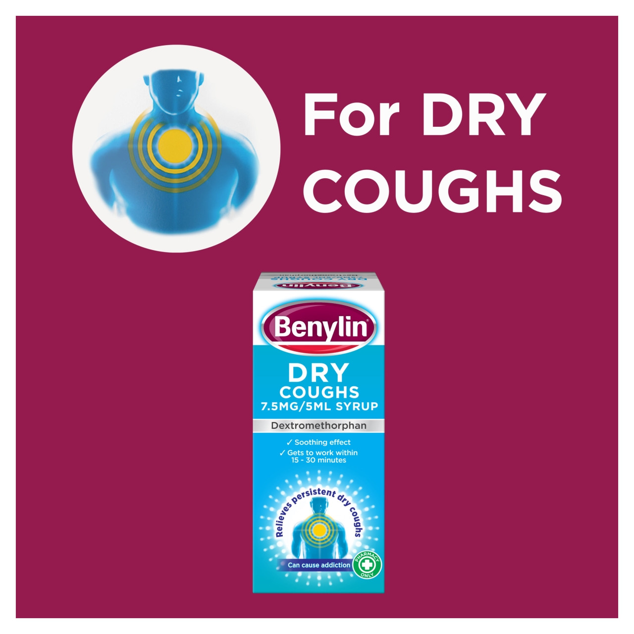 Benylin Dry Coughs Syrup 150ml