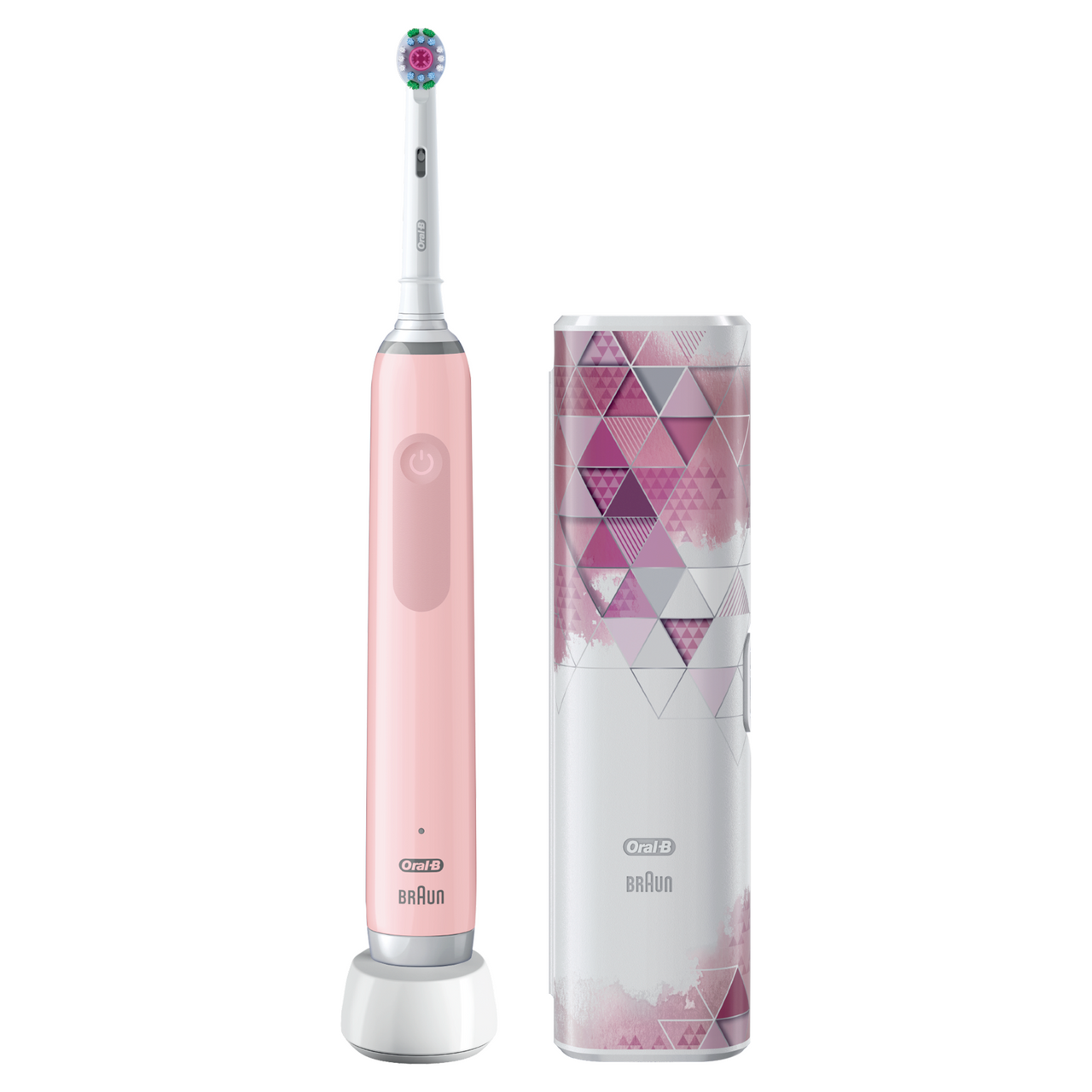 Oral−B D5055163XSP PINK Oral-B Smart 4 4000W 3DWhite Pink Electric Tooth Brush | Wilko