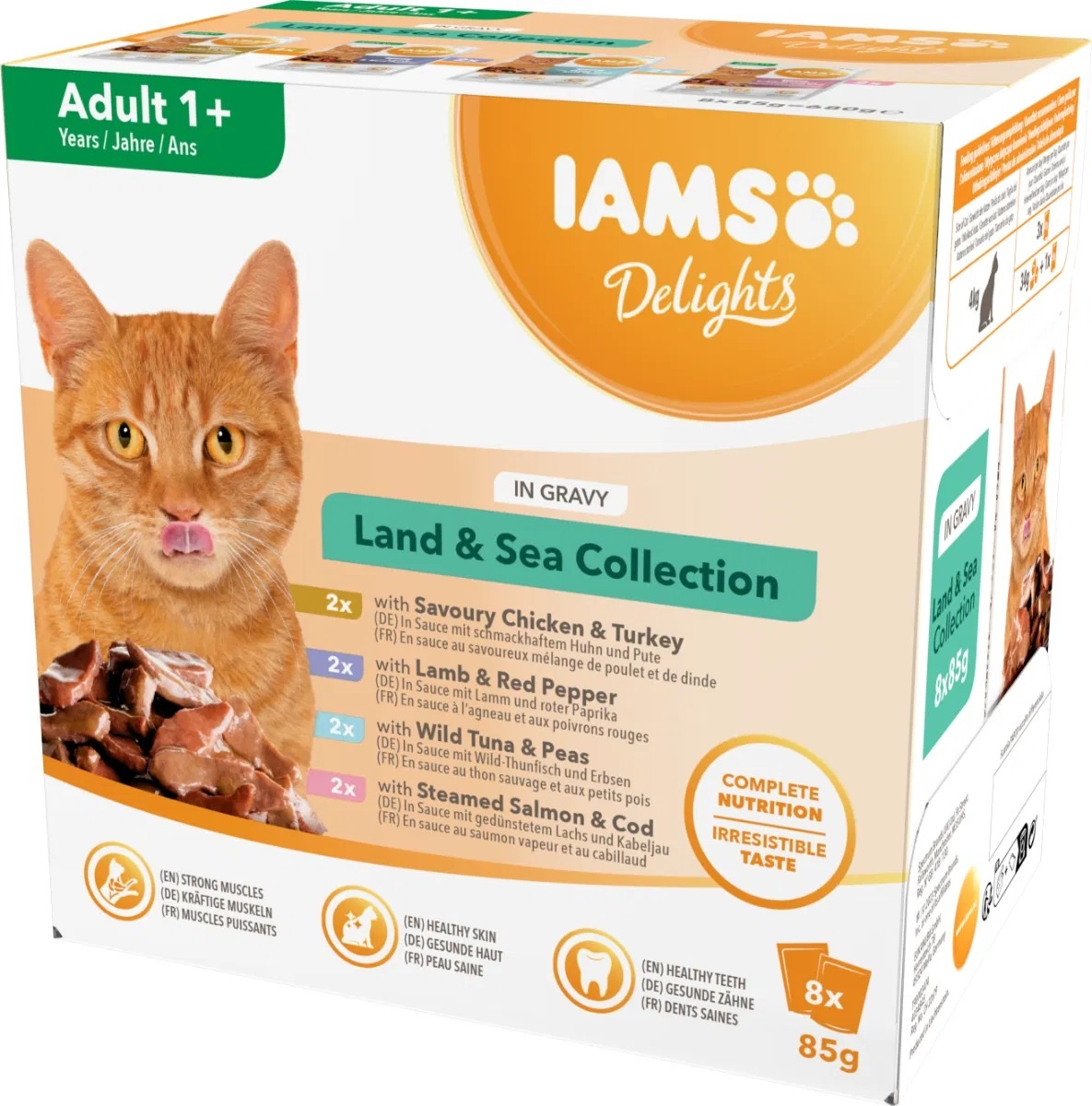 IAMS Delights Land & Sea in Gravy for Cats 24x85g