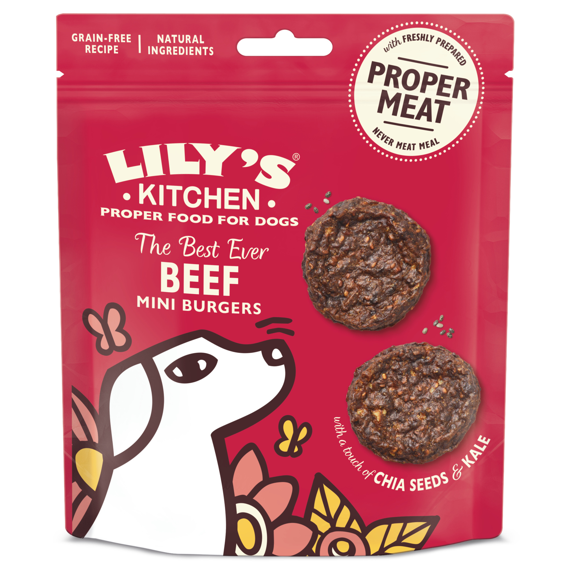 Lilys Kitchen Beef Mini Burgers for Dogs 70g