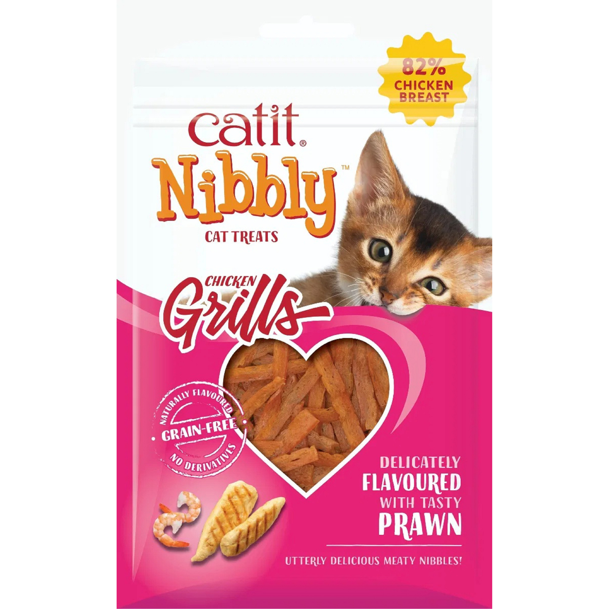 Catit Nibbly Grills Cat Treats Chicken & Prawn Flavour 30g
