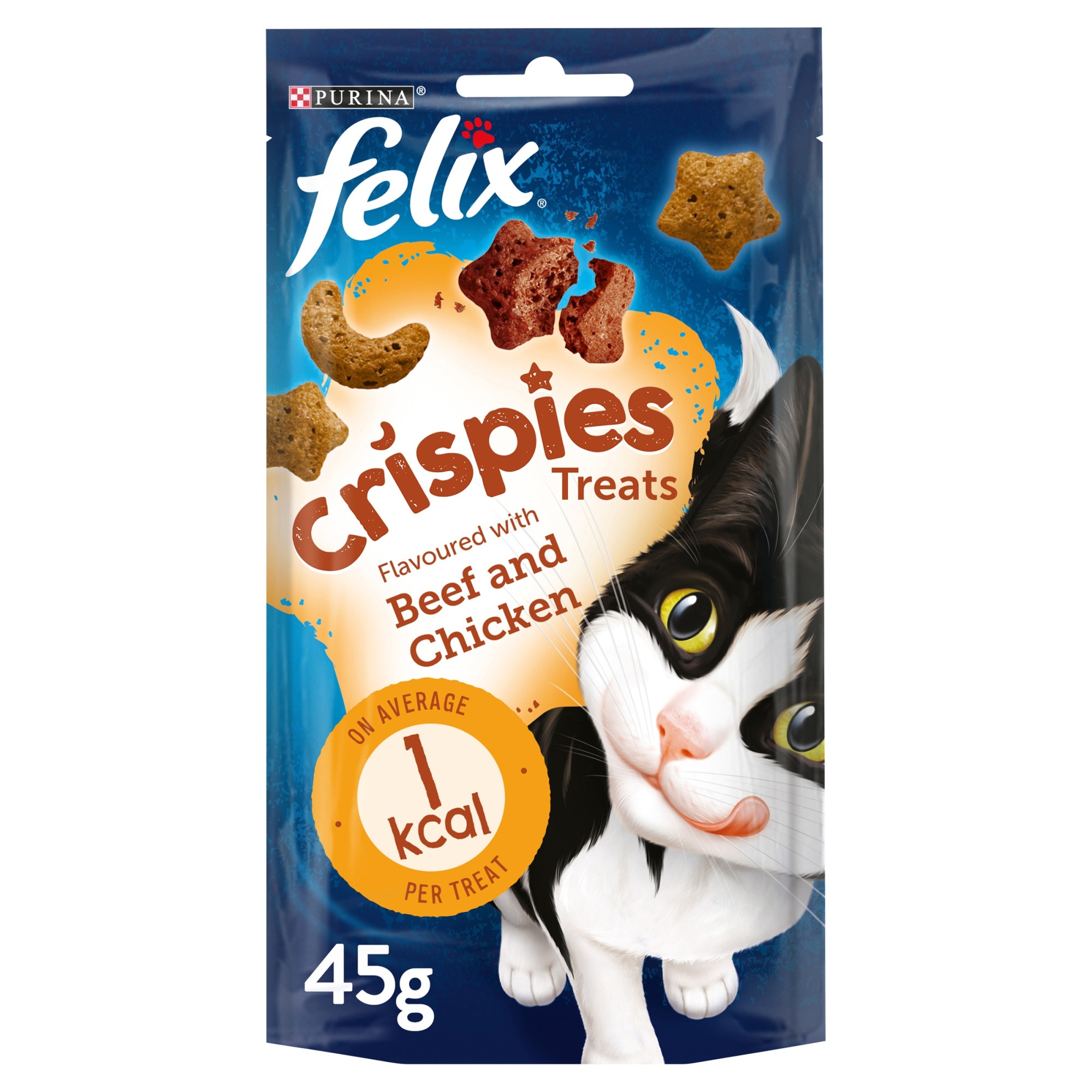 Felix Crispies Beef and Chicken for Cats 45g