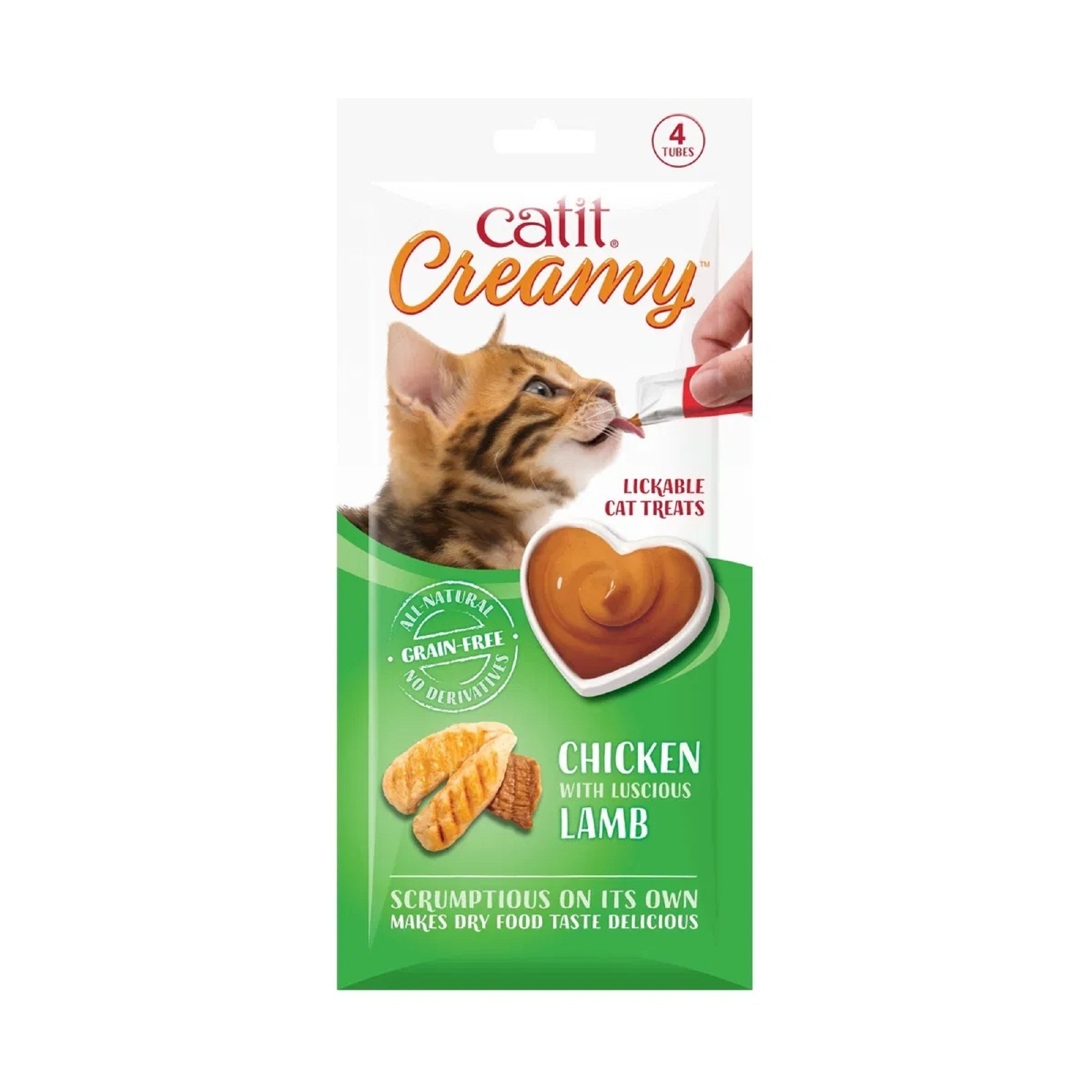 Catit Creamy Cat Treats Chicken & Lamb 4 x 10g