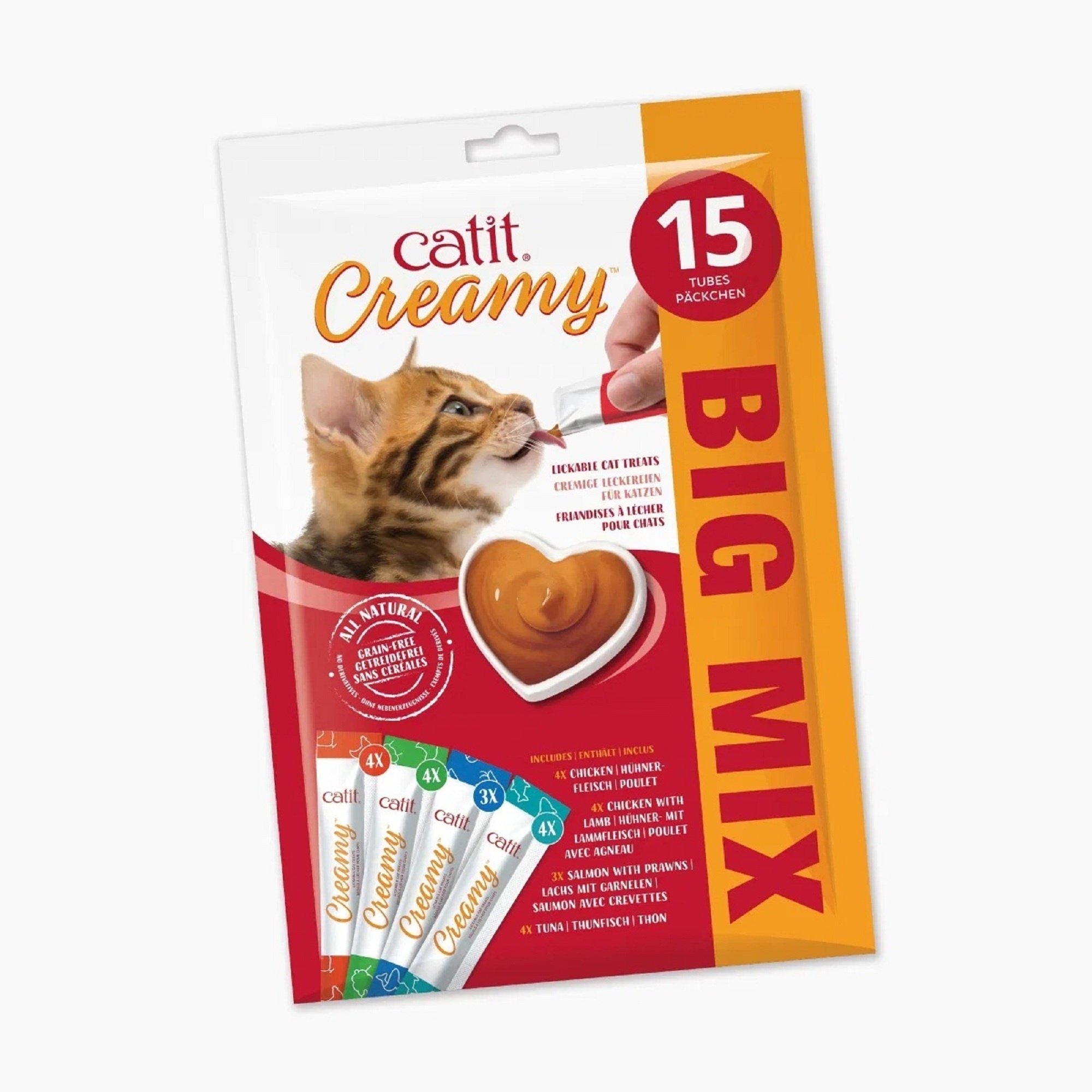 Catit Creamy Cat Treats Multi Flavour Pack 10g