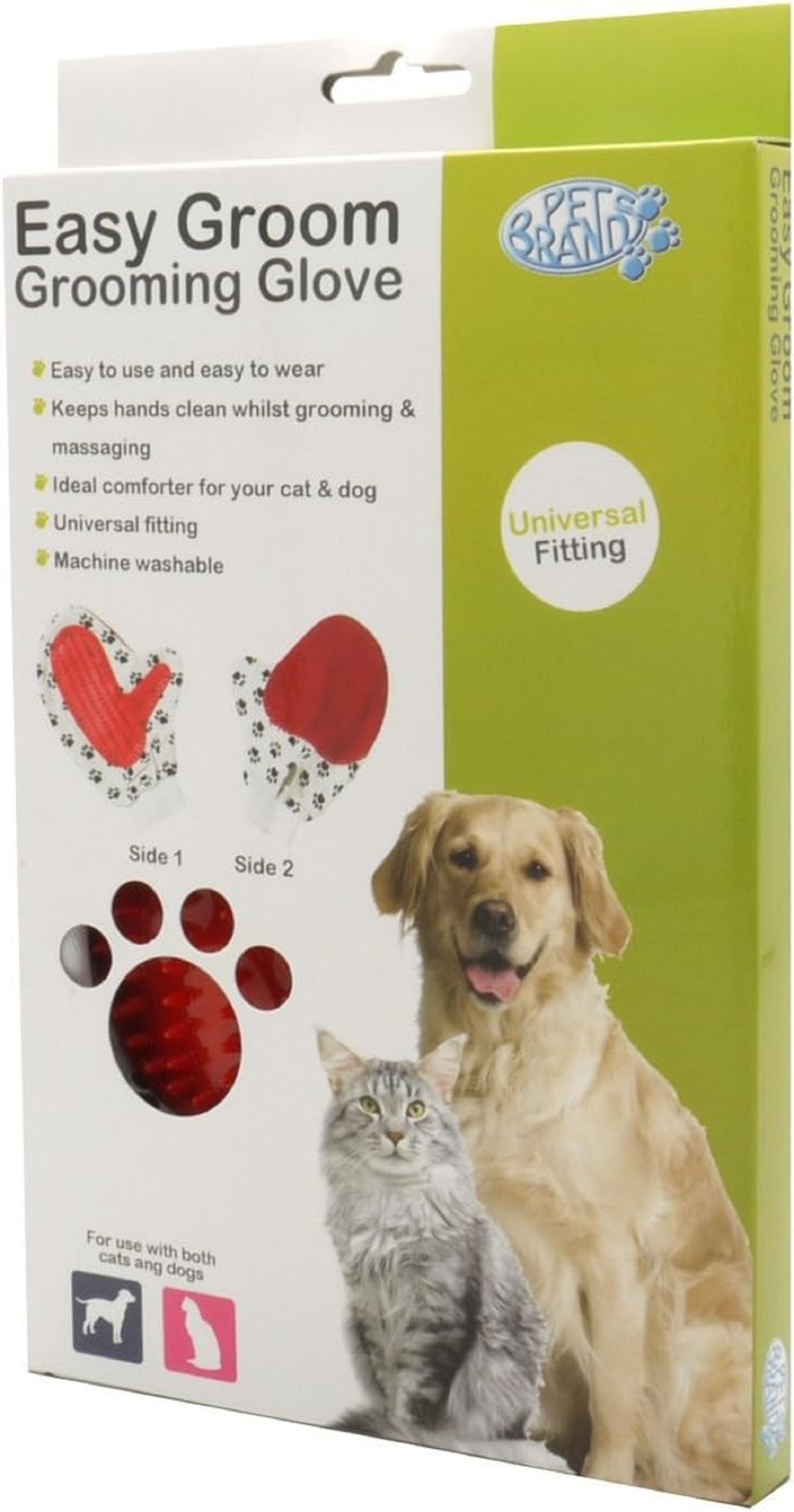 Pet Brands Easy Groom Grooming Glove for Dogs and Cats