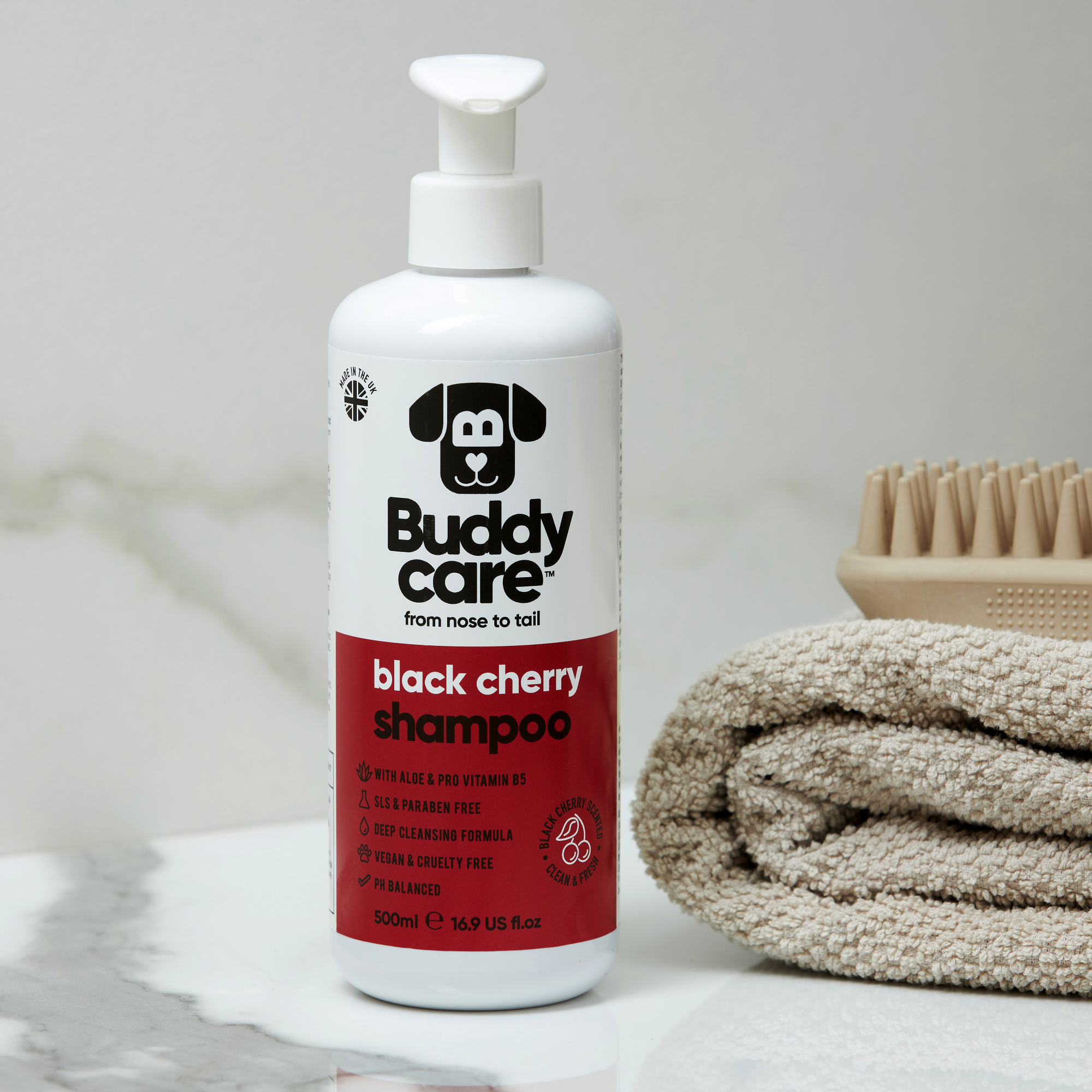 Image of Buddycare Dog Shampoo - Black Cherry - 500ml / 16.9 fl oz 1 Shampoo