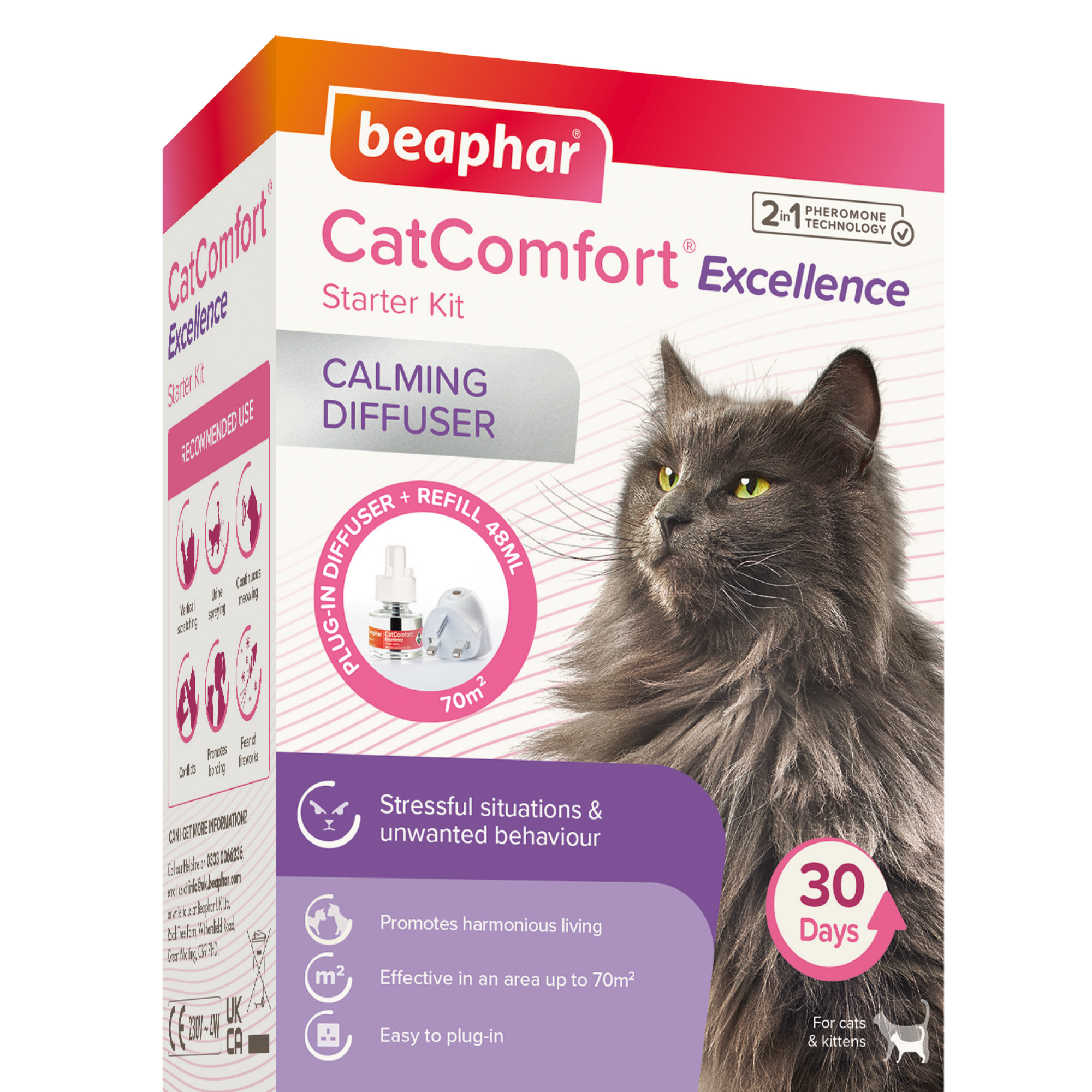 Click to view product details and reviews for Beaphar Catcomfort Excellence Calming Diffuser Starter Kit 48ml. Click to view product details and reviews for Beaphar Catcomfort Excellence Calming Diffuser Starter Kit 48ml.