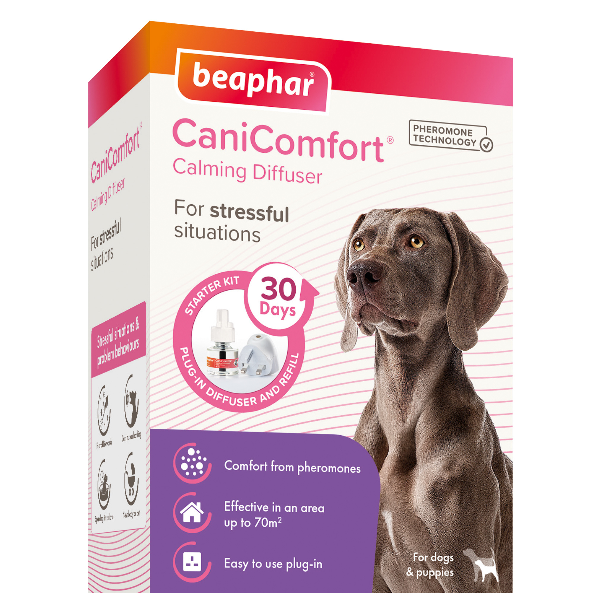 Click to view product details and reviews for Beaphar Canicomfort Calming Diffuser Starter Kit For Dogs 48ml. Click to view product details and reviews for Beaphar Canicomfort Calming Diffuser Starter Kit For Dogs 48ml.