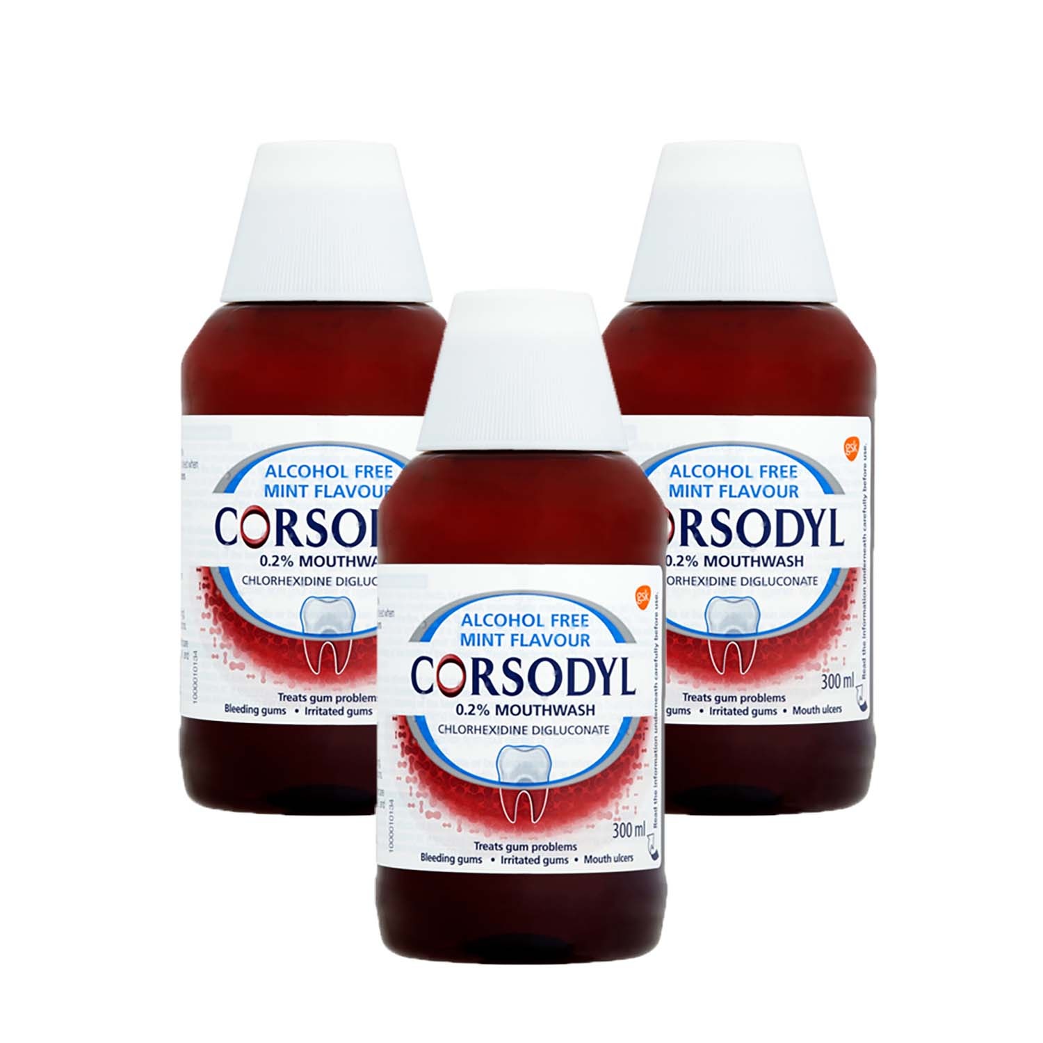 Click to view product details and reviews for Corsodyl 02 Gum Problem Alcohol Free Mint Mouthwash 300ml.