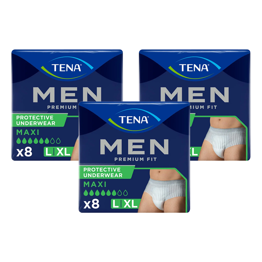 Click to view product details and reviews for Tena Men Premium Fit Incontinence Pants Large 8 Pack. Click to view product details and reviews for Tena Men Premium Fit Incontinence Pants Large 8 Pack.