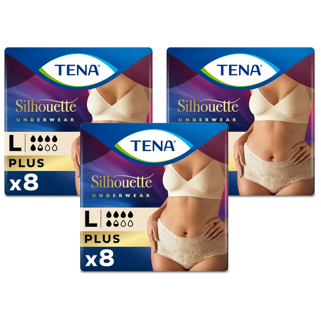 Click to view product details and reviews for Tena Lady Silhouette Incontinence Pants Plus Large 8 Pack.