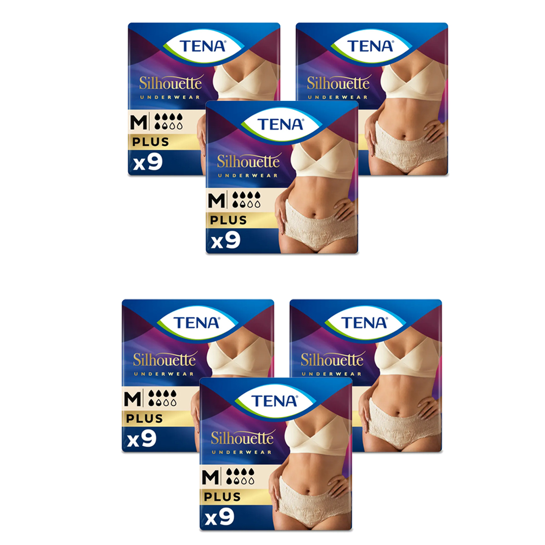 TENA Lady Silhouette Incontinence Pants Plus Medium 9 Pack