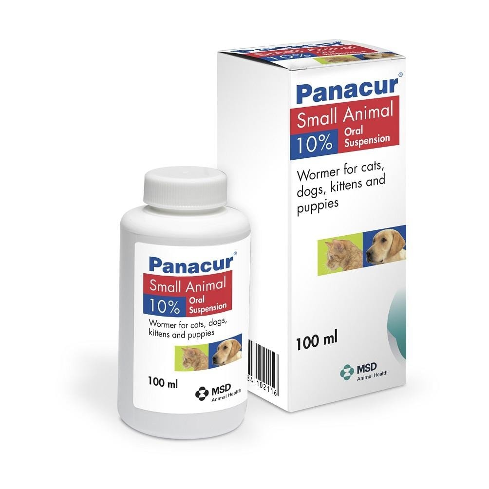 Panacur 10% Oral Suspension for Cats and Dogs - 100ml