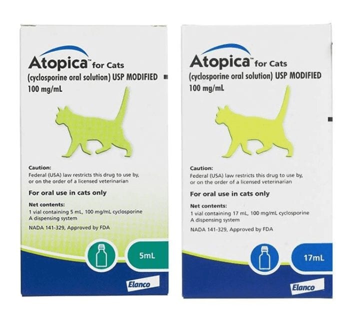 Atopica Solution for Cats and Dogs 100mg/ml - 17ml Bottle