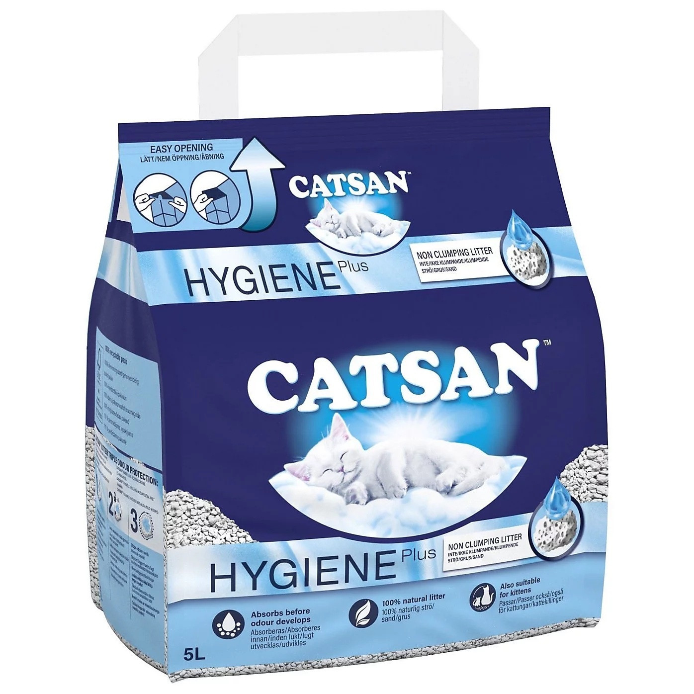 Catsan Hygiene Non-Clumping Odour Control Cat Litter 5L