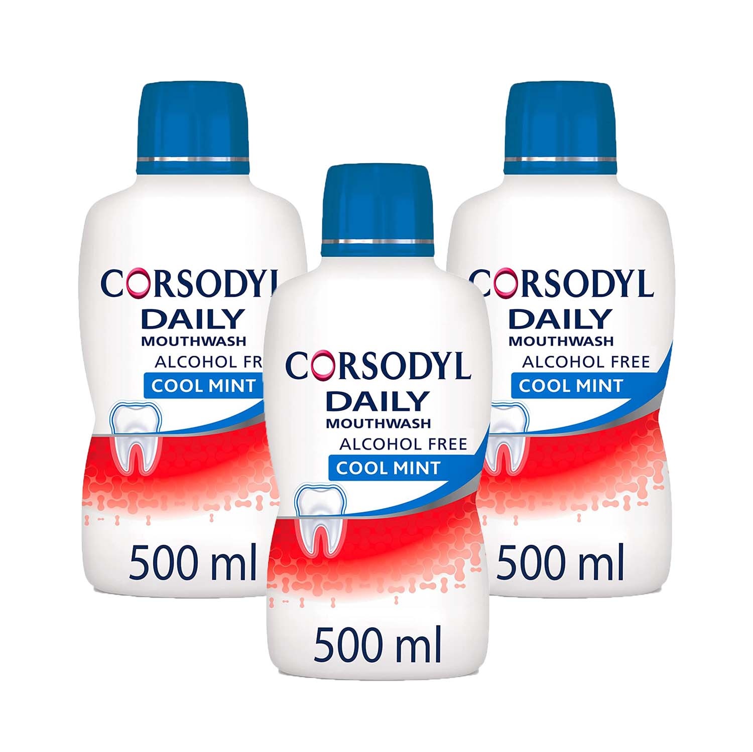 Click to view product details and reviews for Corsodyl Daily Mouthwash Gum Care Alcohol Free Cool Mint 500ml.