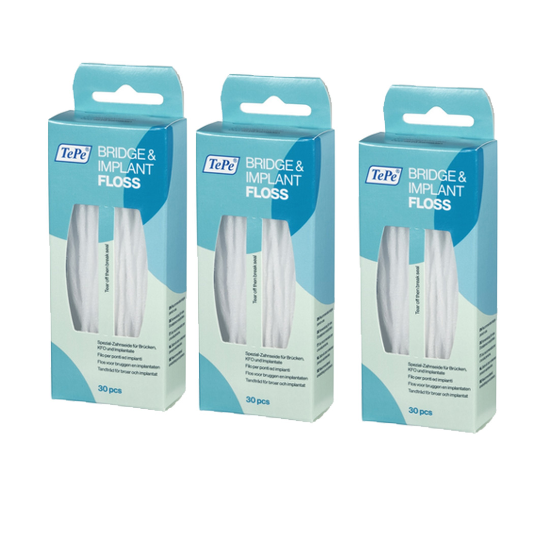 TePe Bridge & Implant Floss 30 Pieces