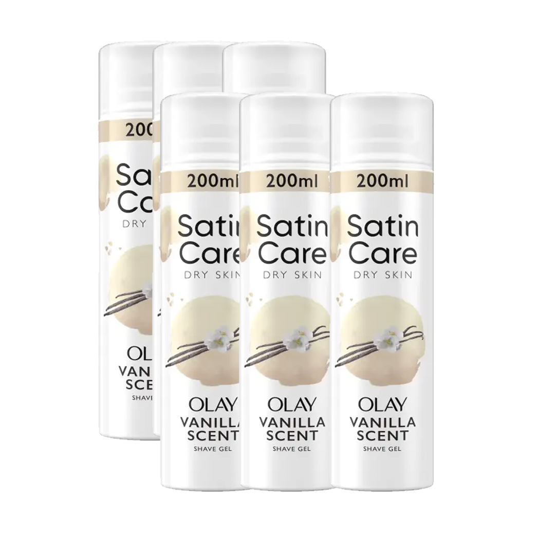 Gillette Venus Satin Care Shaving Gel Dry Skin Vanilla 200ml