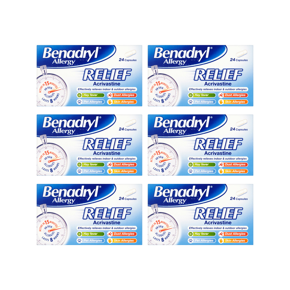Click to view product details and reviews for Benadryl Allergy Relief 24 Capsules.