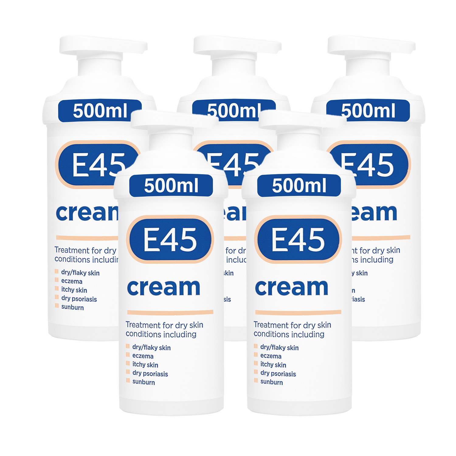E45 Moisturiser Cream Moisturiser Pump 500g