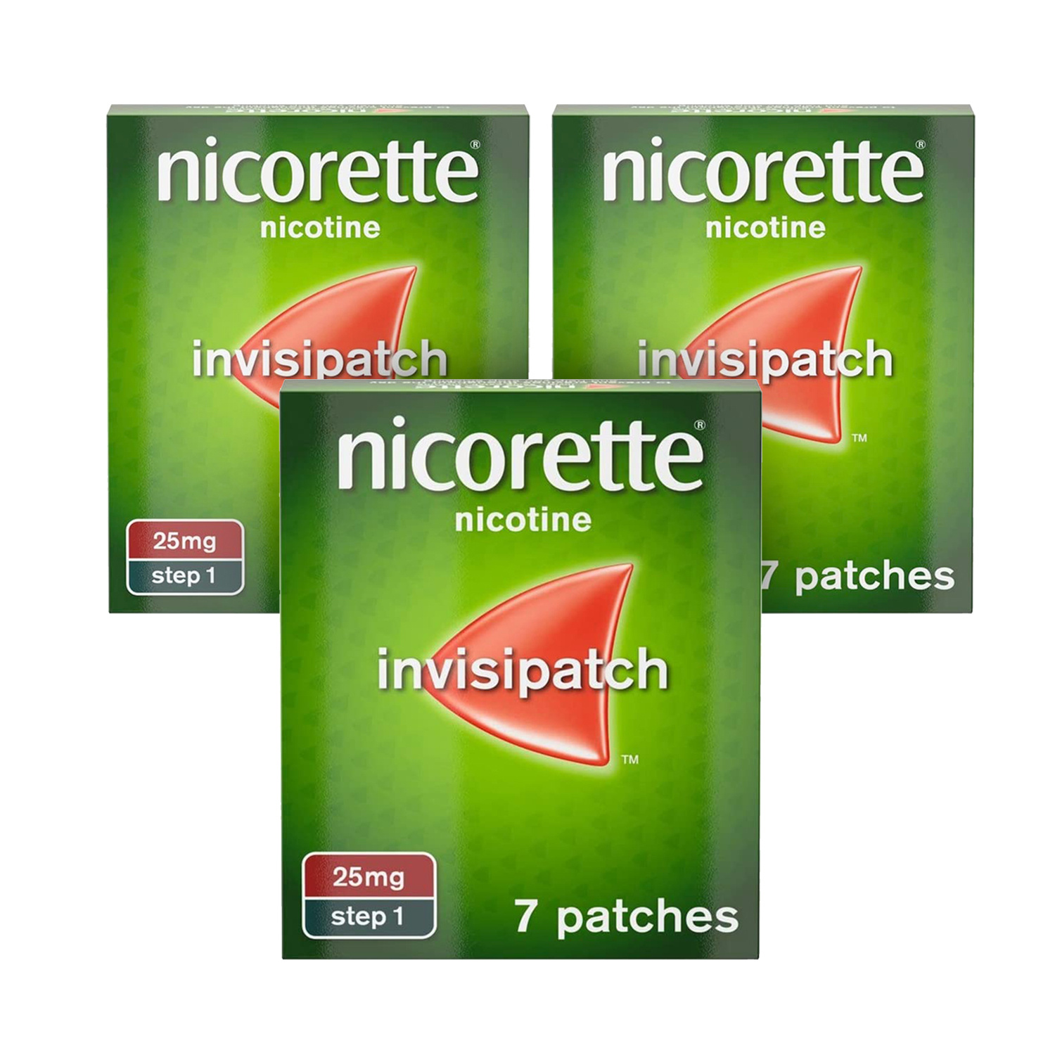 Click to view product details and reviews for Nicorette Invisi Step 1 25mg 7 Patches.
