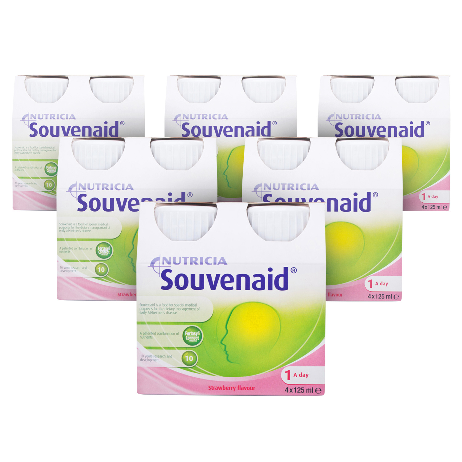 Click to view product details and reviews for Nutricia Souvenaid Strawberry 4x125ml.