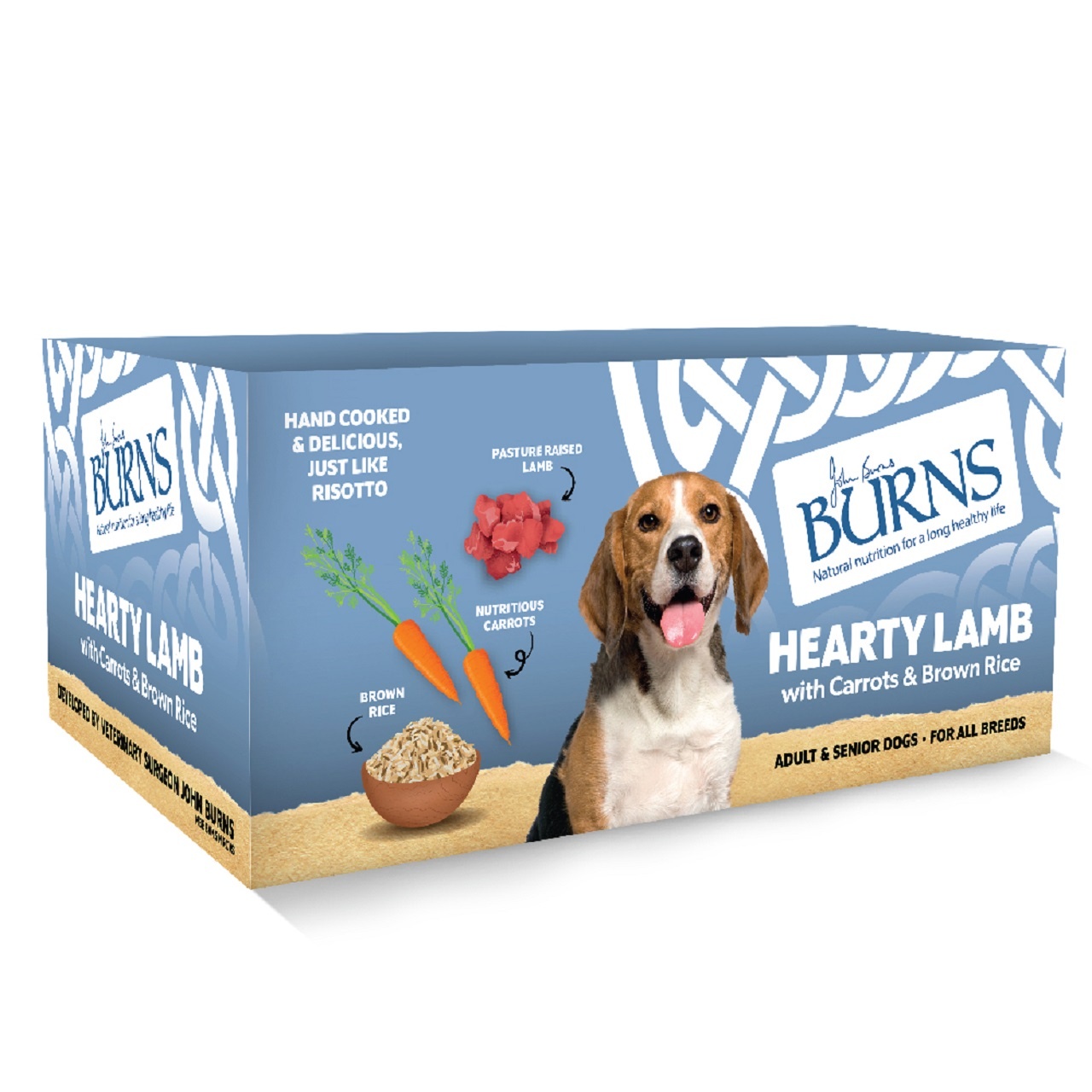 Burns Wet Dog Food Lamb Veg & Brown Rice 6 Pack 395g