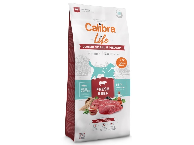 Calibra Life Dog Junior Small & Medium Breed Fresh Beef