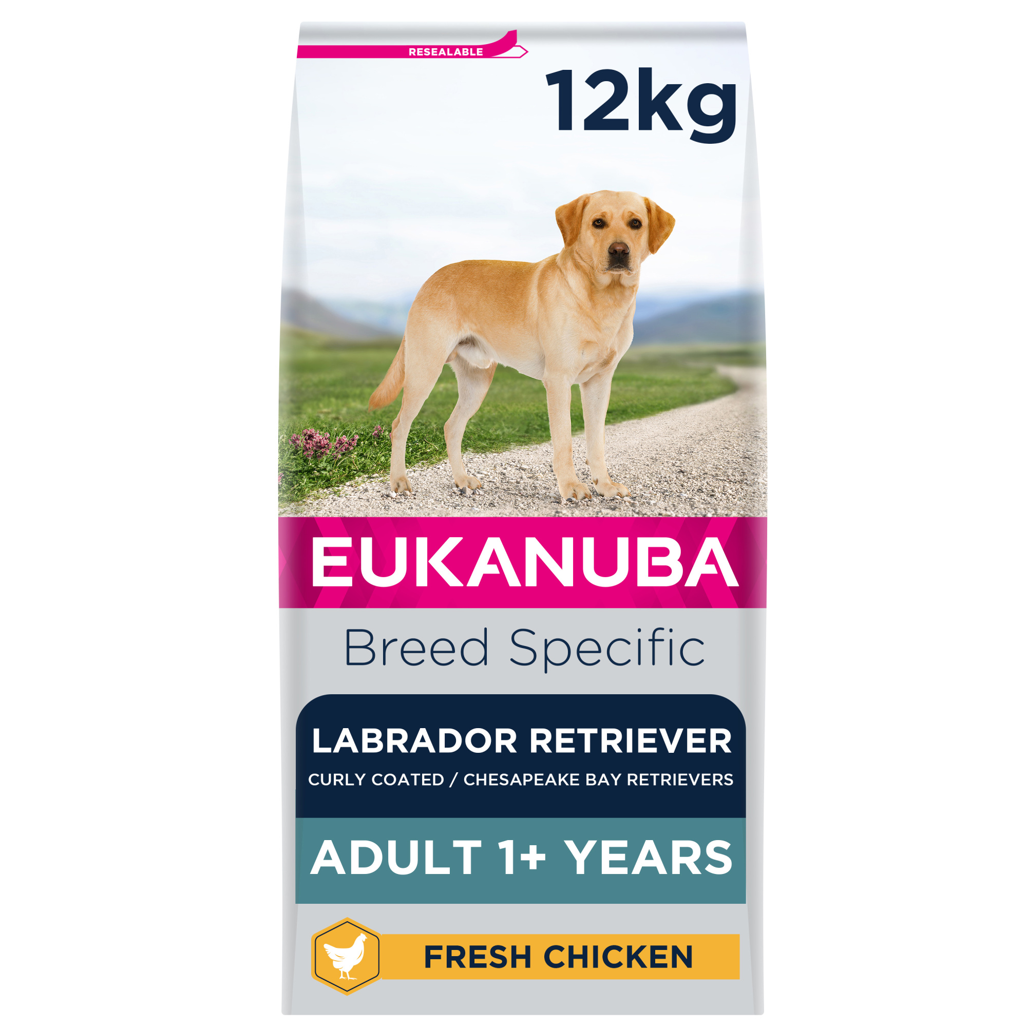 Image of Eukanuba Labrador Retriever Dry Dog Food Chicken 12kg 12 kg