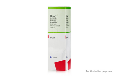 Click to view product details and reviews for Duac Benzoyl Peroxide Clindamycin Once Daily Gel.