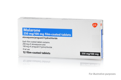 Click to view product details and reviews for Malarone 250mg 100mg Tablets. Click to view product details and reviews for Malarone 250mg 100mg Tablets.
