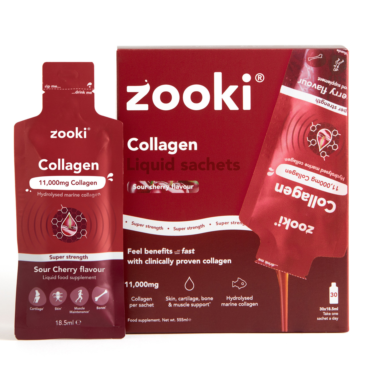 Click to view product details and reviews for Zooki Marine Collagen Super Strength 11 000mg Sour Cherry Flavour 185ml 30 Sachets. Click to view product details and reviews for Zooki Marine Collagen Super Strength 11 000mg Sour Cherry Flavour 185ml 30 Sachets.