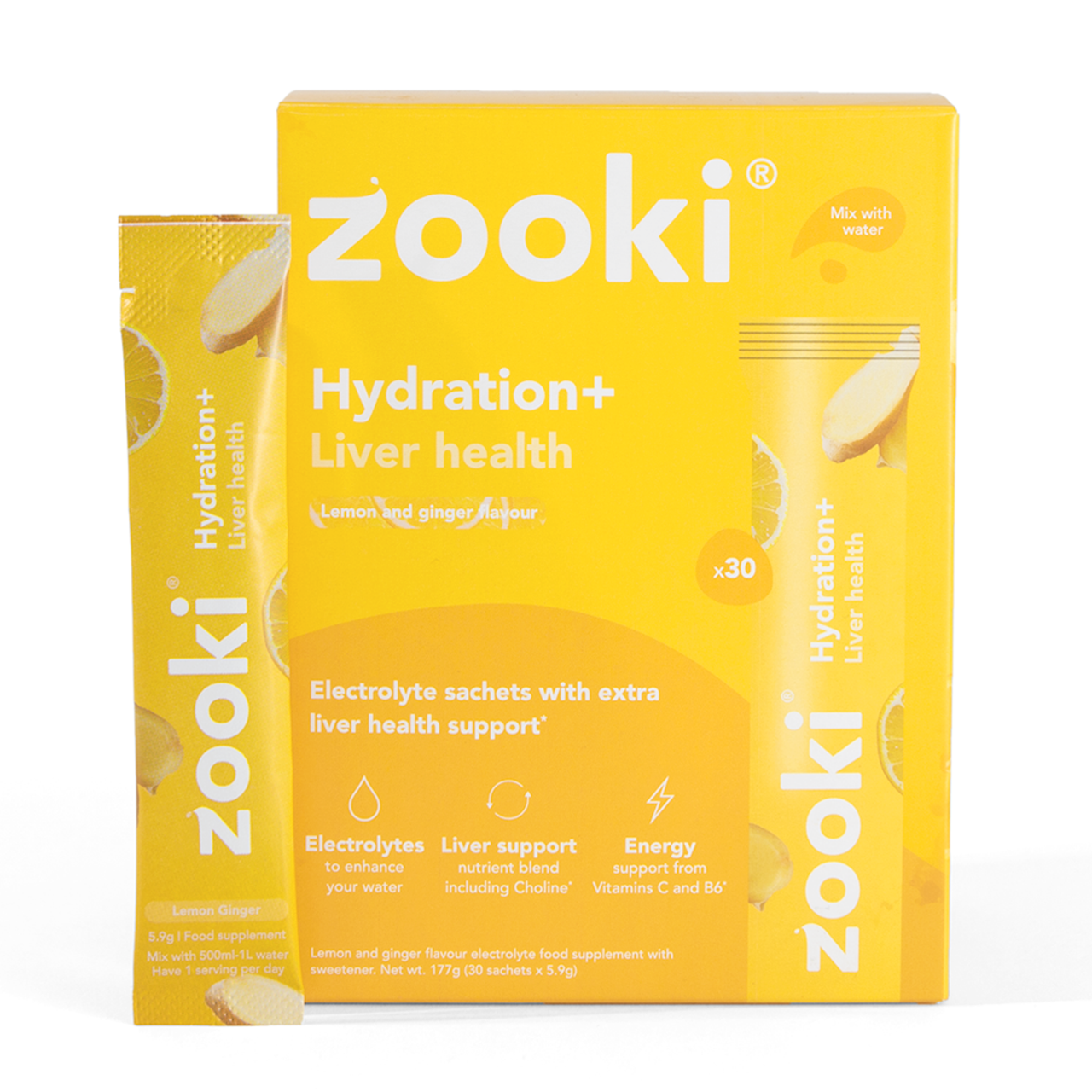 Click to view product details and reviews for Zooki Hydration Liver Health Lemon Ginger Flavour 59g 30 Sachets.