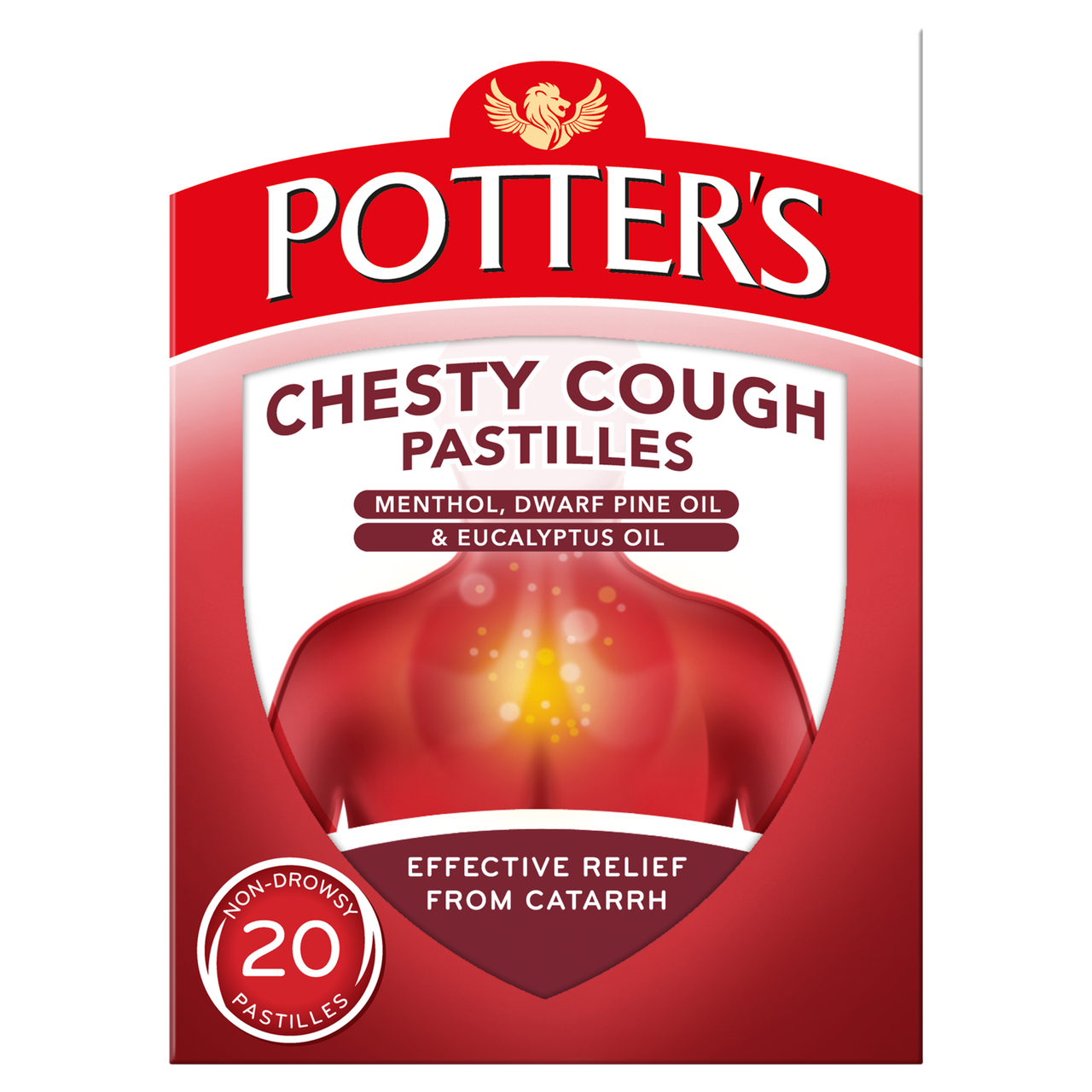 Click to view product details and reviews for Potters Chesty Cough 20 Pastilles.