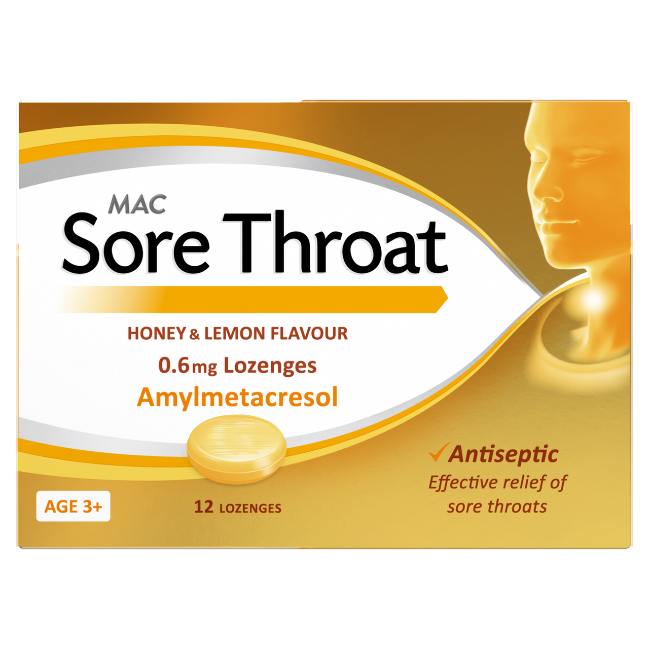 Click to view product details and reviews for Mac Sore Throat Honey And Lemon Flavour 12 Lozenges.