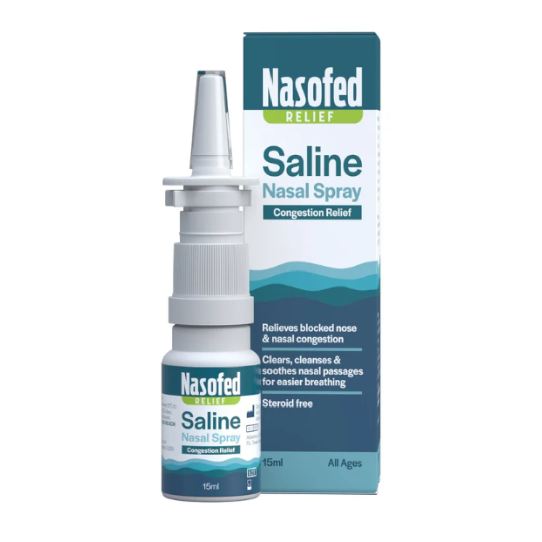Click to view product details and reviews for Nasofed Relief Saline Nasal Spray 15ml.