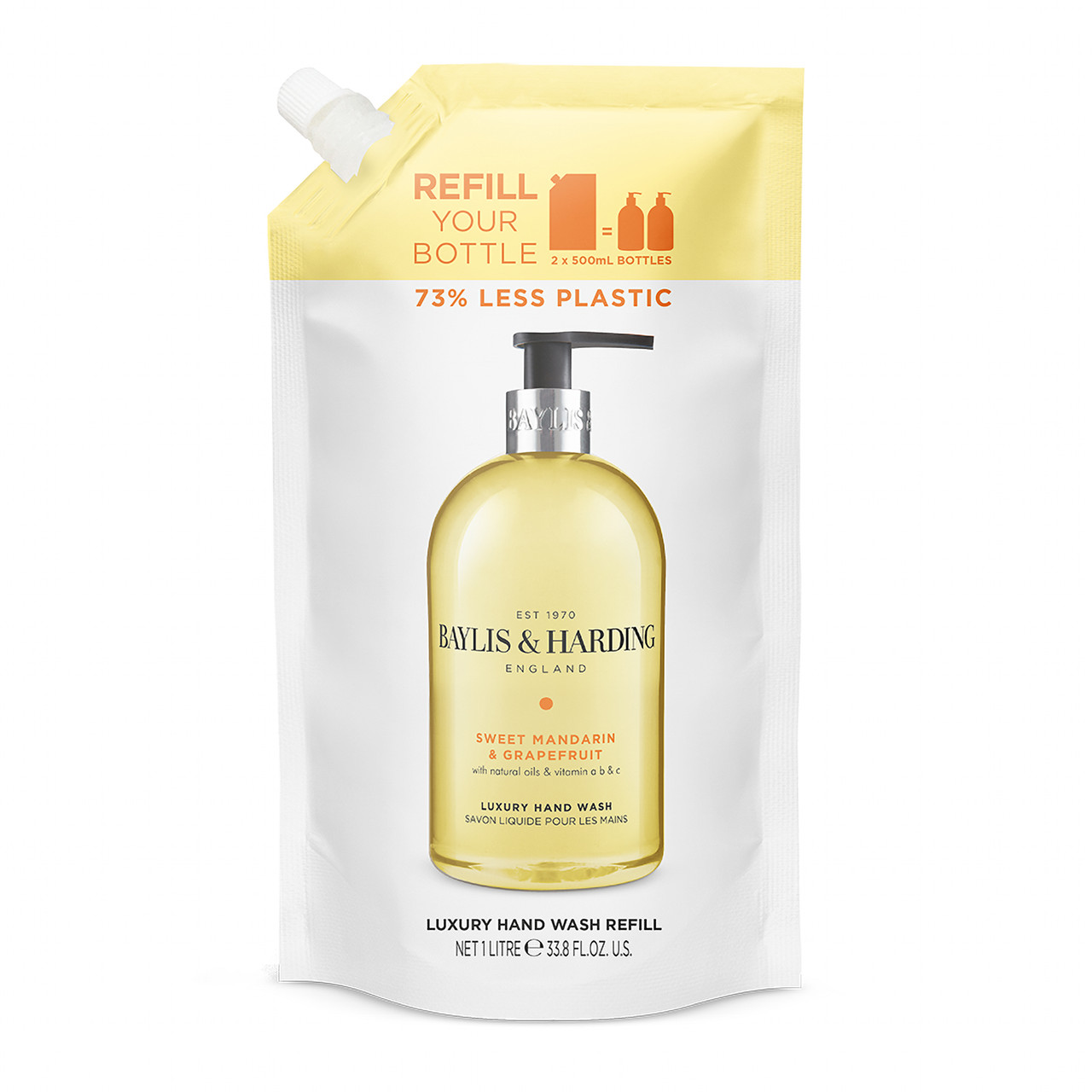 Click to view product details and reviews for Baylis Harding Signature Sweet Mandarin Grapefruit Hand Wash 1 Litre Refill.