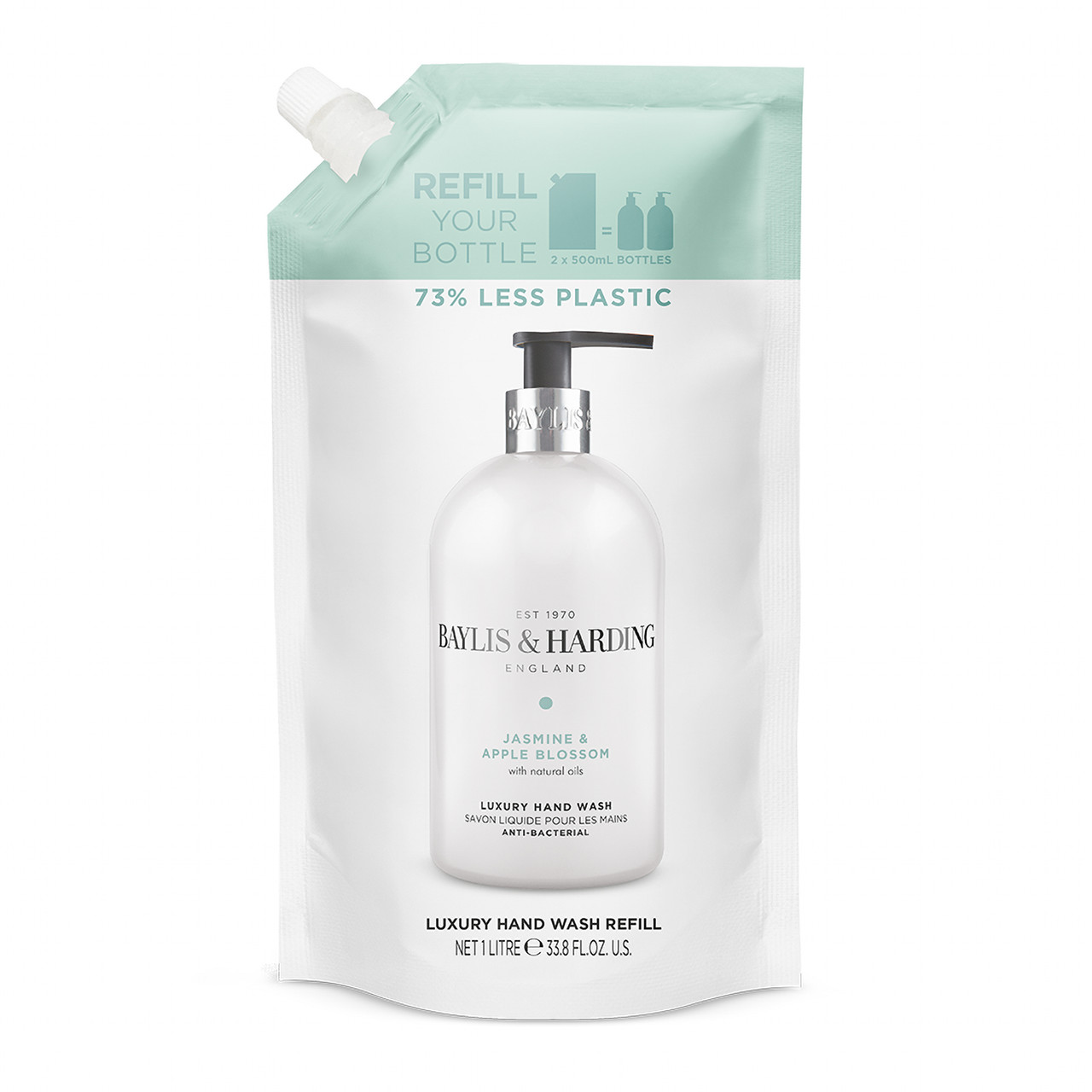 Click to view product details and reviews for Baylis Harding Signature Jasmine Apple Blossom Anti Bacterial Hand Wash 1 Litre Refill.