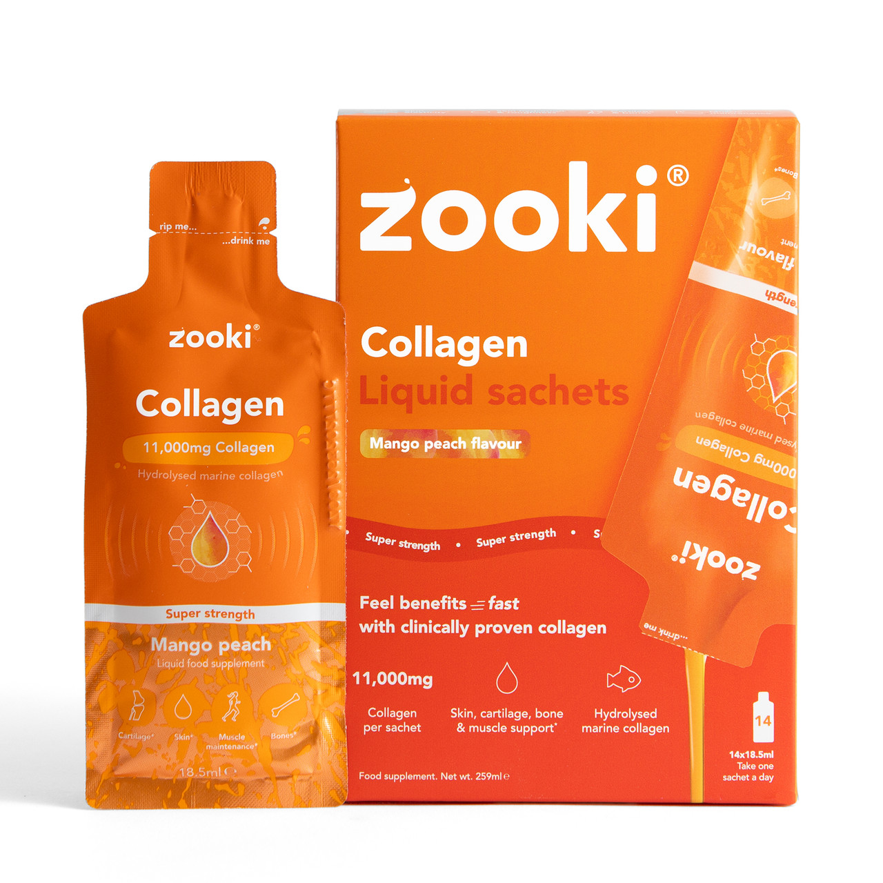 Click to view product details and reviews for Zooki Super Strength Marine Collagen 11 000mg Mango Peach Flavour 14x185ml Liquid Sachets. Click to view product details and reviews for Zooki Super Strength Marine Collagen 11 000mg Mango Peach Flavour 14x185ml Liquid Sachets.