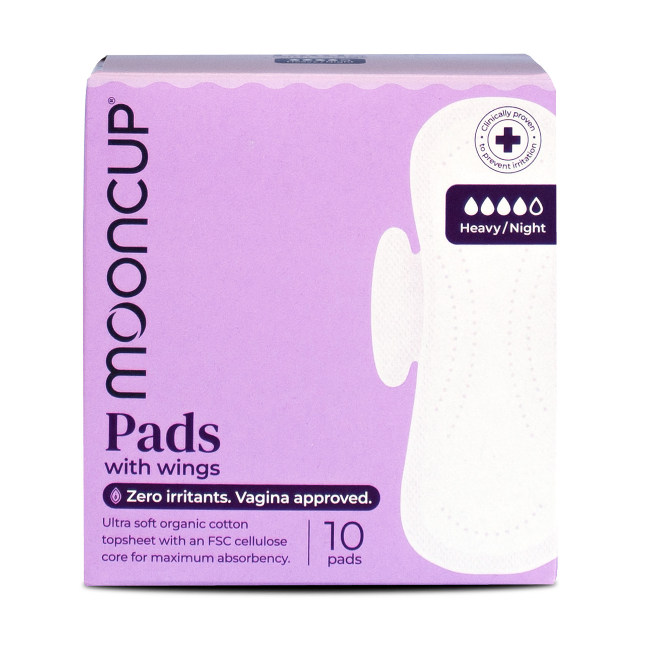 Mooncup Pads with Wings Heavy / Night 10 Pads
