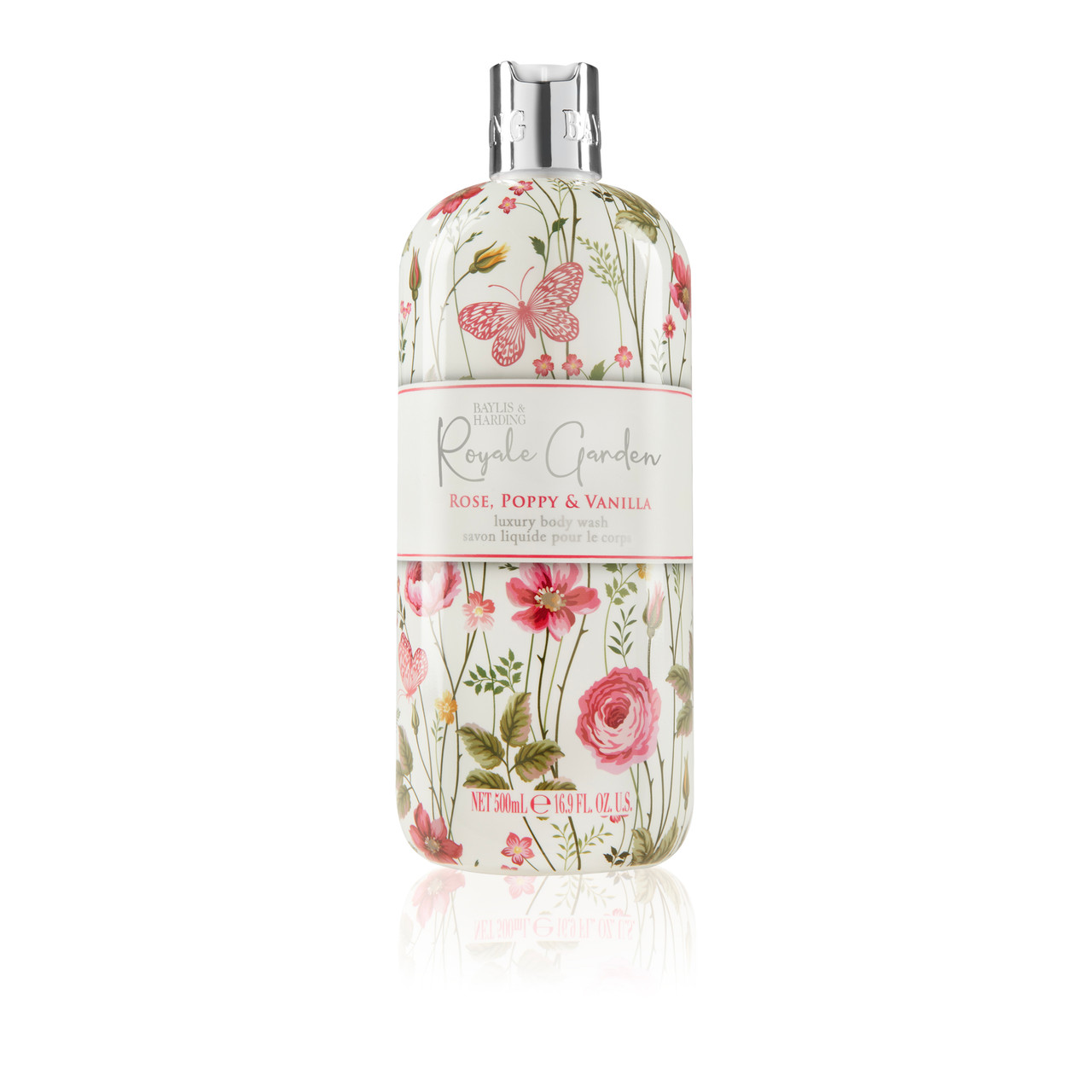 Baylis & Harding Royale Garden Rose, Poppy & Vanilla Body Wash 500ml