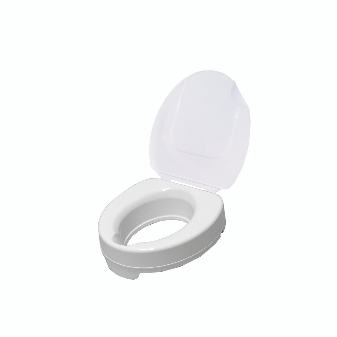 Ticco 2G Raised Toilet Seat with Lid – White