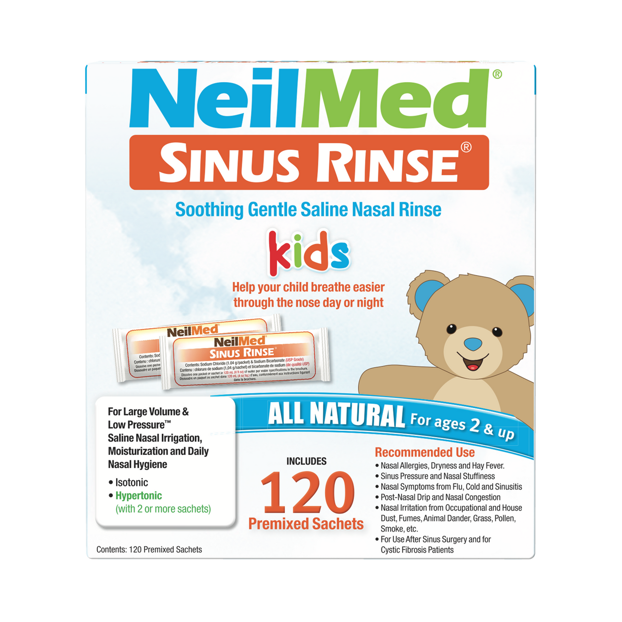 Click to view product details and reviews for Neilmed Sinus Rinse Premixed Pediatric Refill 120 Sachets.