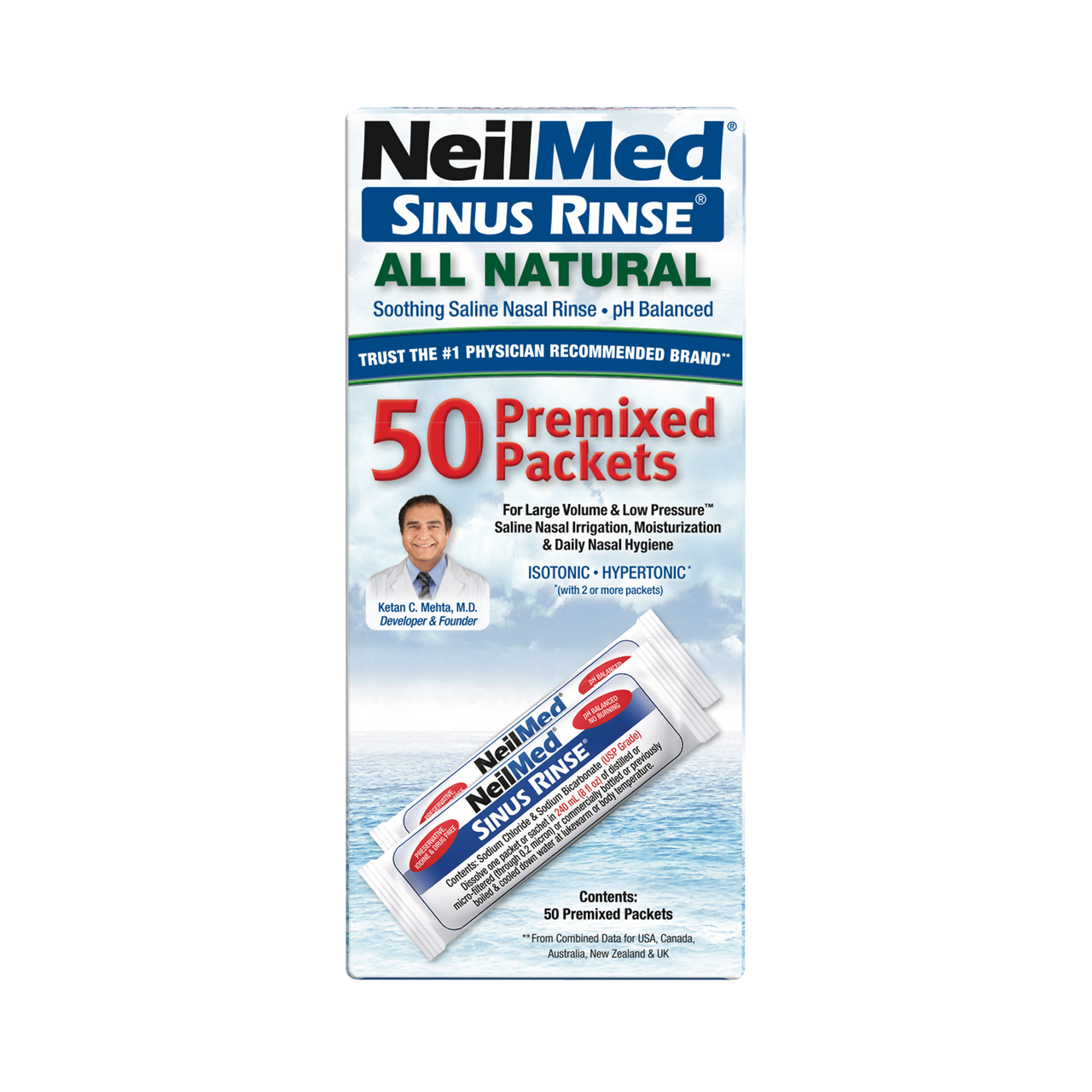 Click to view product details and reviews for Neilmed Sinus Rinse Premixed Refill 50 Sachets.