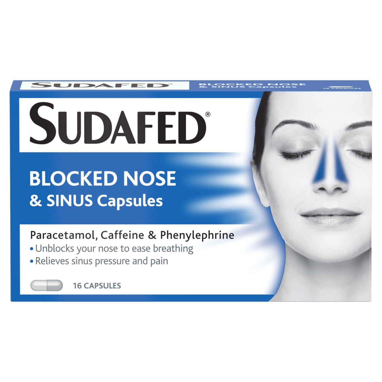 Click to view product details and reviews for Sudafed Blocked Nose Sinus Capsules 16. Click to view product details and reviews for Sudafed Blocked Nose Sinus Capsules 16.