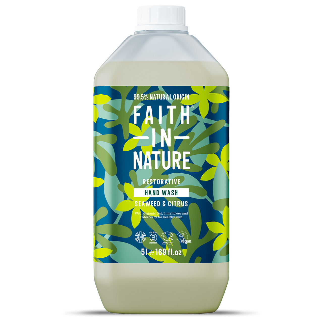 Click to view product details and reviews for Faith In Nature Hand Wash Seaweed Citrus 5l.
