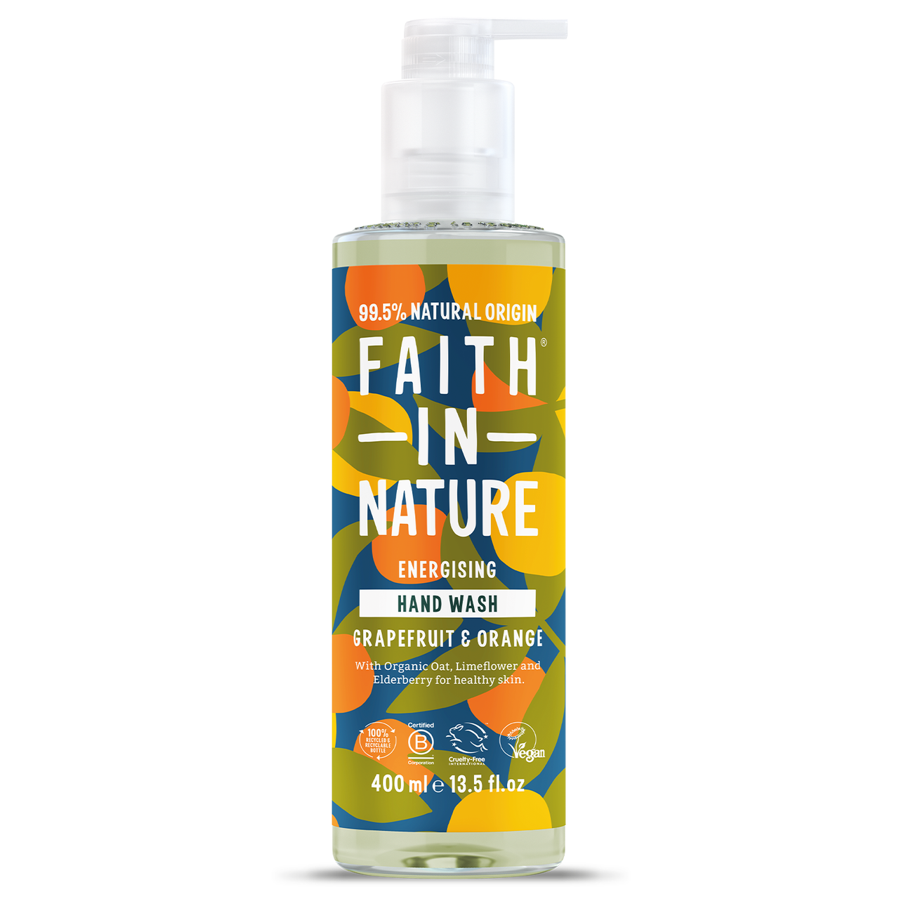 Click to view product details and reviews for Faith In Nature Hand Wash Grapefruit Orange 400ml.