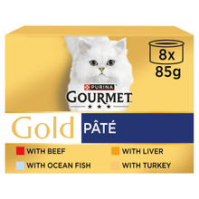 Gourmet Gold Pate Recipes Wet Cat Food 8 x 85g